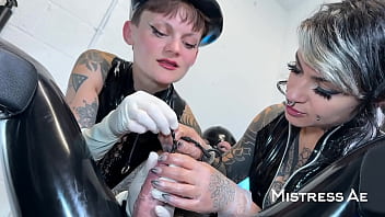 Double mistressae & yazmin aziz’s sound & anal stretching challenge