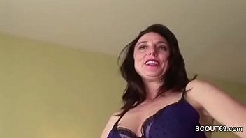 Mom caught step son and helps with fuck in her ass