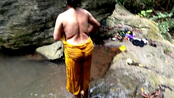 Old Aunty Was Fucked In Public While Bathing In A Pond In Forest thumbnail