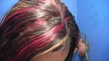 Horny Ebony Suck The Juice From Big White Gloryhole 2 thumbnail