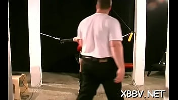 Ambitious sweetie spreads slit