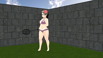 きょう 【ぽっちゃり女子】巨乳が水着でテニスやったらプルプルｗｗｗ【めがね女子】