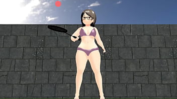 きょう 【ぽっちゃり女子】巨乳が水着でテニスやったらプルプルｗｗｗ【めがね女子】