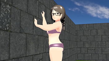 きょう 【ぽっちゃり女子】巨乳が水着でテニスやったらプルプルｗｗｗ【めがね女子】