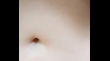 Playing with her belly button in the park part 1