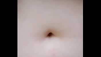 Playing with her belly button in the park part 1