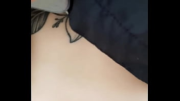 Playing with her belly button in the park part 1