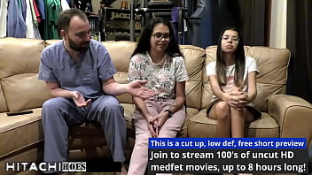 Freshman gets mandatory hitachi orgasm from doctor tampa angel santana