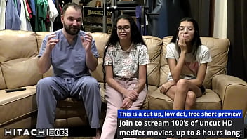 Freshman gets mandatory hitachi orgasm from doctor tampa angel santana