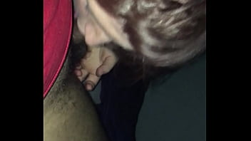 In the room getting head