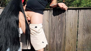 Bts risky outdoor facefuck and cum in throat we did it at the hunting tower