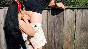 Bts risky outdoor facefuck and cum in throat we did it at the hunting tower