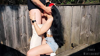 Bts risky outdoor facefuck and cum in throat we did it at the hunting tower