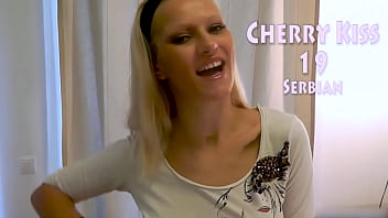 Cherry kiss in her first scene deepthroated and gets a huge facial