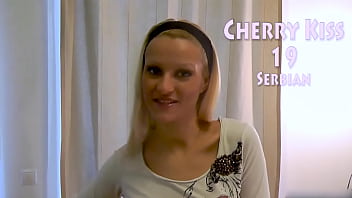 Cherry kiss in her first scene deepthroated and gets a huge facial