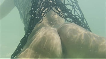 Monika fox swims naked in atlantic ocean & pees on beach free