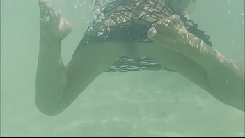 Monika fox swims naked in atlantic ocean & pees on beach free