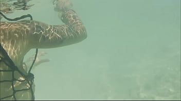 Monika fox swims naked in atlantic ocean & pees on beach free