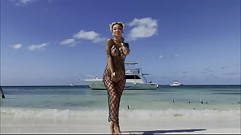 Monika fox swims naked in atlantic ocean & pees on beach free