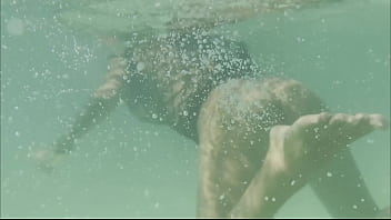 Monika fox swims naked in atlantic ocean & pees on beach free