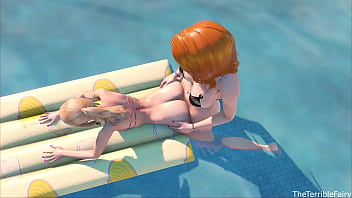 3d Futanari On Female Sex In The Pool thumbnail