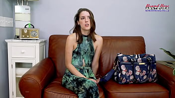 Cute brunette starshine gets her gaping starfish deeply pounded and jizzed