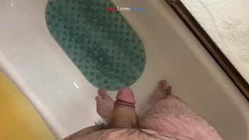 Cumming in the shower