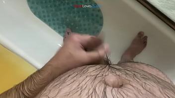 Cumming in the shower