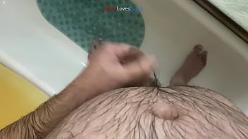 Cumming in the shower