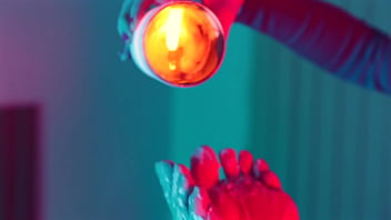 Foot worship ticling fetish & wax play with latin girl 53 minutes of video