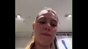 Extreme masturbating in the locker room