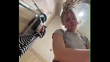 Extreme masturbating in the locker room