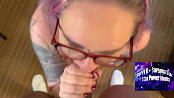 Savanna's sloppy blowjob & doggy style facial pov