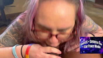 Savanna's sloppy blowjob & doggy style facial pov