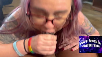 Savanna's sloppy blowjob & doggy style facial pov