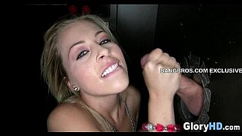 Lovely glory hole sucking 19