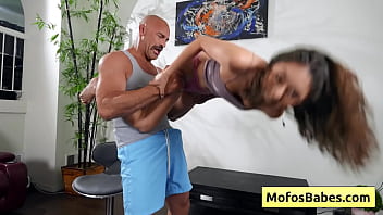 Lusty teenager enjoy sex toys and reveal her moist bald pink pussy ready for fucking