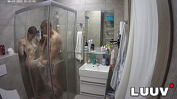 Luuv couple kareflore and abbadon shower for their reality show