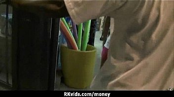 Sexy wild chick gets paid to fuck 1