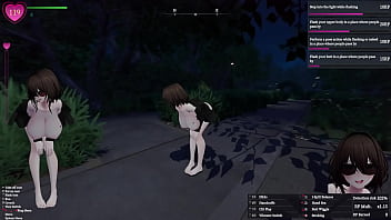 Secret flasher manaka quests in park voyeur game