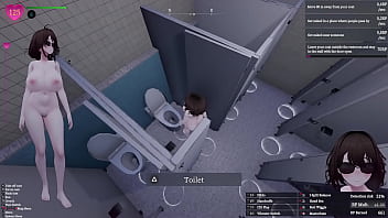 Secret flasher manaka quests in park voyeur game