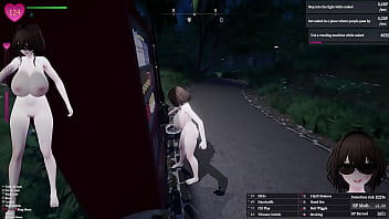 Secret flasher manaka quests in park voyeur game