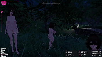 Secret flasher manaka quests in park voyeur game