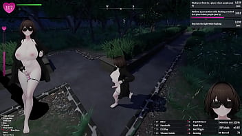Secret flasher manaka quests in park voyeur game