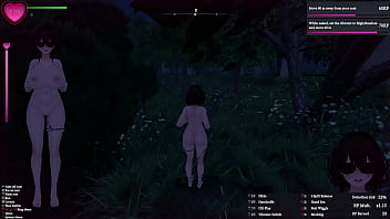 Secret flasher manaka quests in park voyeur game