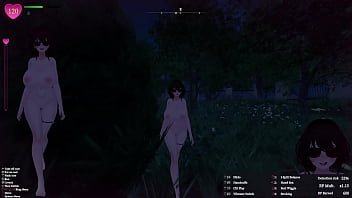 Secret flasher manaka quests in park voyeur game