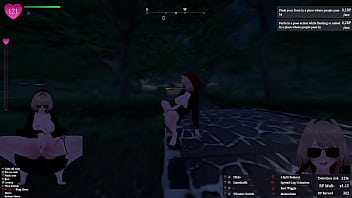 Secret flasher manaka quests in park voyeur game