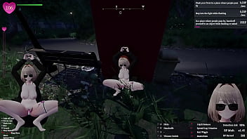 Secret flasher manaka quests in park voyeur game