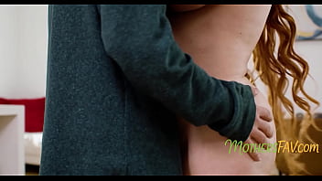 Busty yoga step mom busted naked by young step son