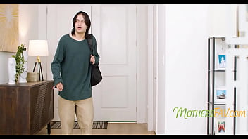 Busty yoga step mom busted naked by young step son